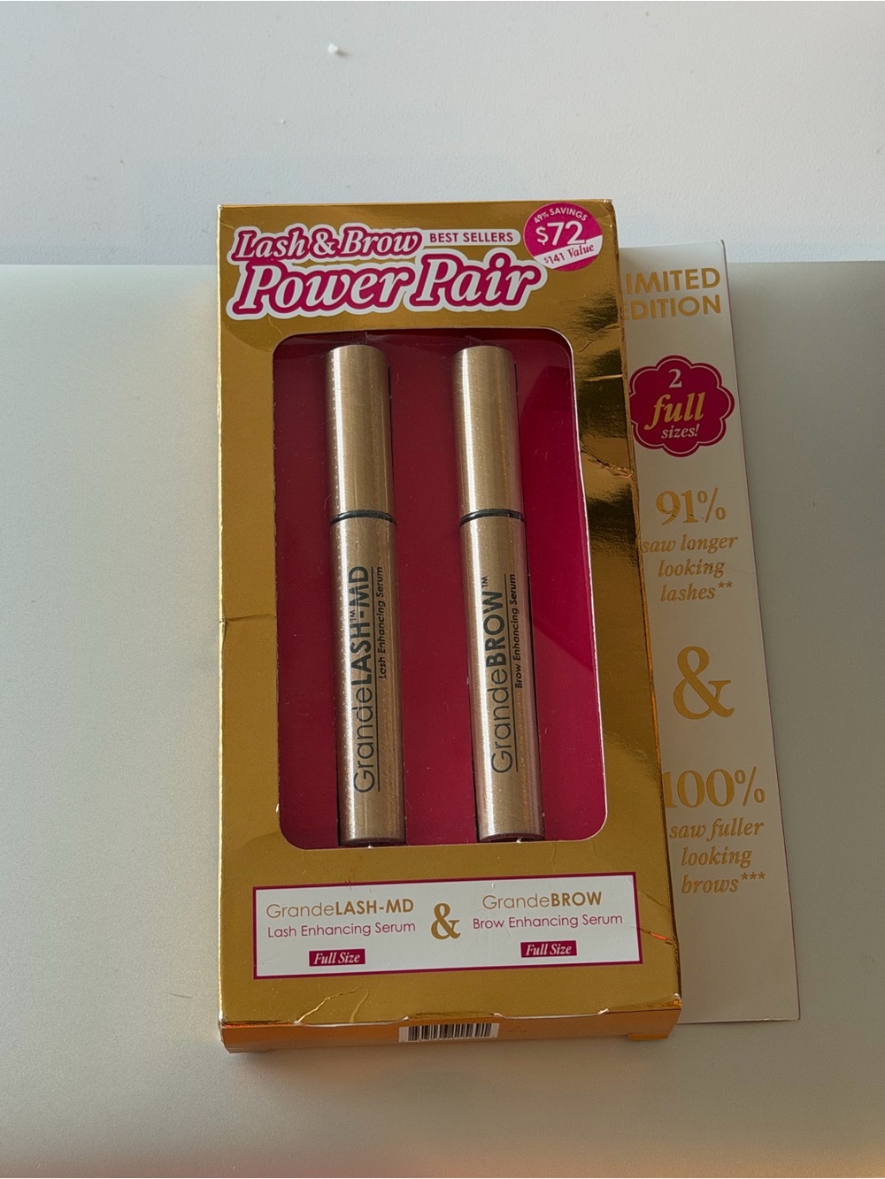 GrandeLASH & GrandeBROW Power Pair Lash + Brow Serums